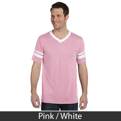 Alpha Kappa Lambda V-Neck Jersey with Striped Sleeves - 360 - TWILL
