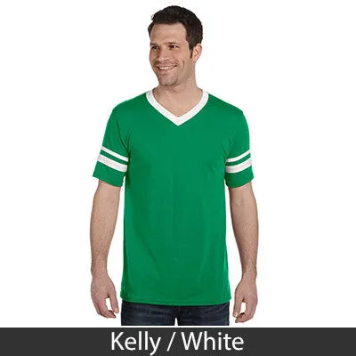Alpha Kappa Lambda V-Neck Jersey with Striped Sleeves - 360 - TWILL
