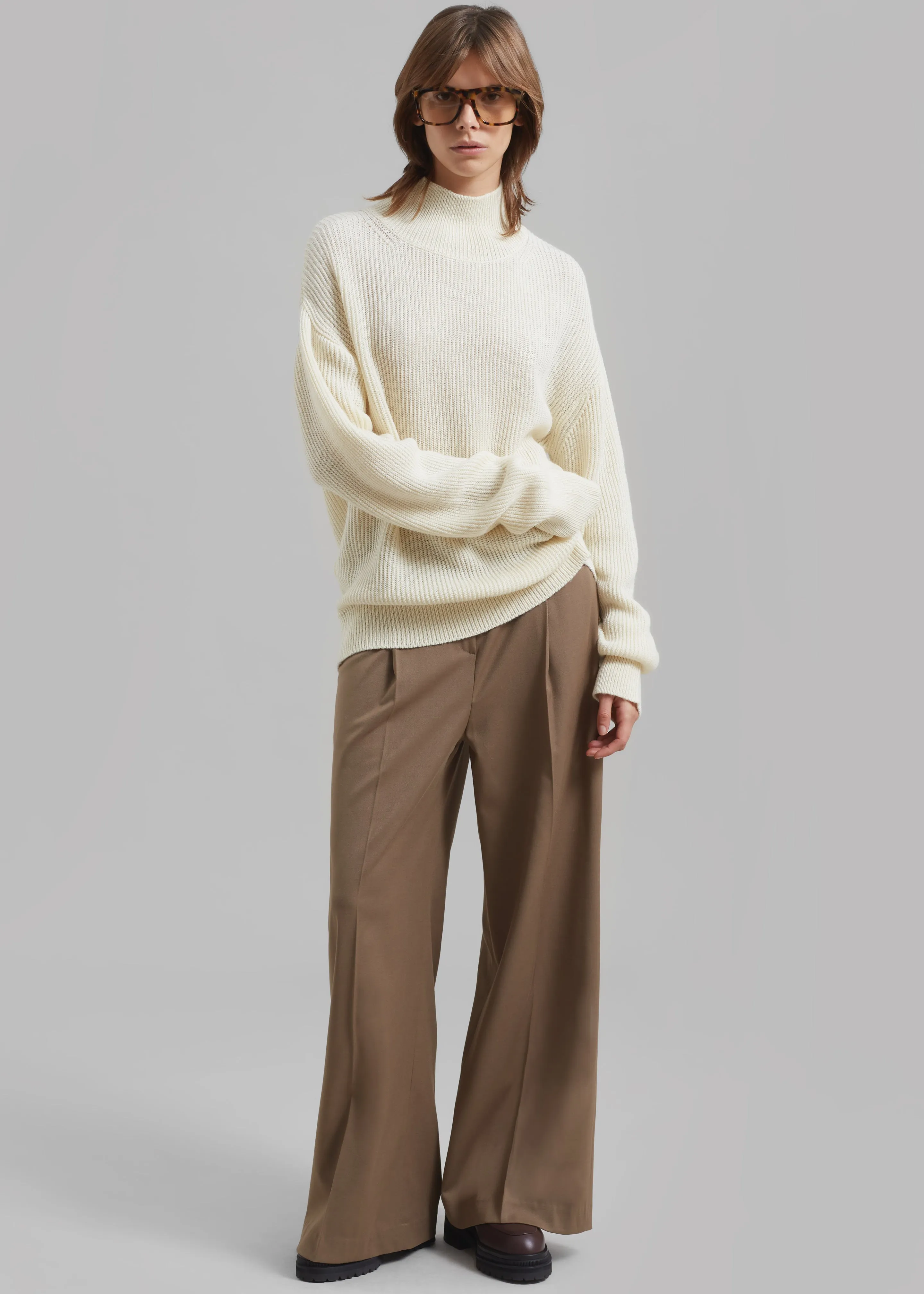 Amomento Turtleneck Pullover - Ecru