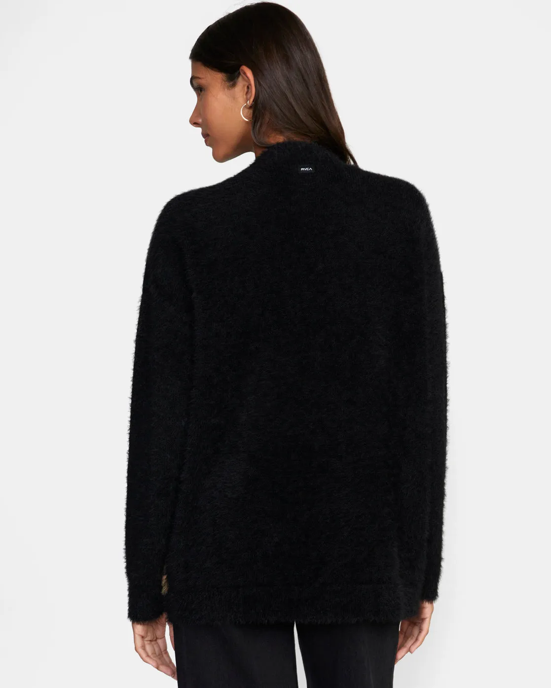 Here We Are Cardigan Sweater - Black